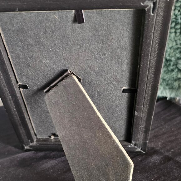 Miniature Hand Made Cross Stitch Christmas Tree Frame Picture EUC Tiny Stitch - Picture 3 of 3